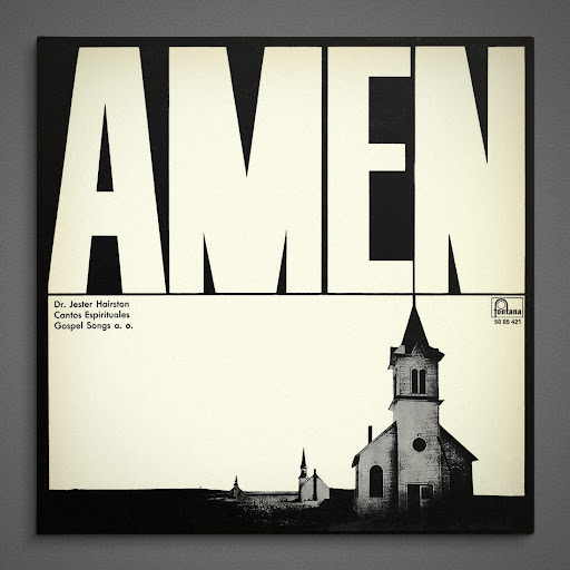 Designer unknown, sleeve for Amen by Dr. Jester Hairston & His Chorus, 1966