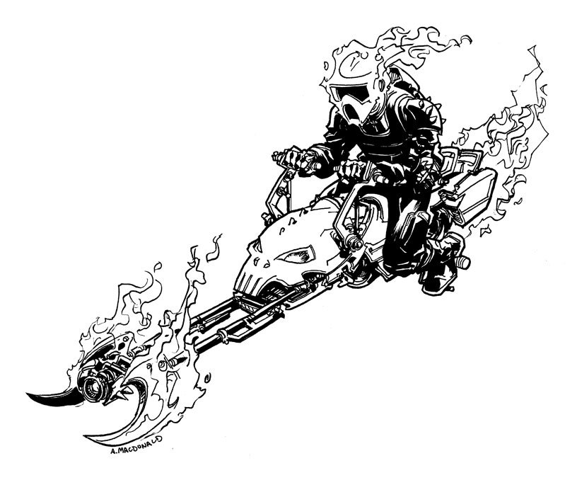 Speeder Bike Ghost Rider by Andy MacDonald